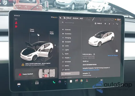 2022 Tesla Model 3 Long Range Dual Motor All-Wheel Drive from USA, damaged, VIN 5YJ3E1EB5NF166165